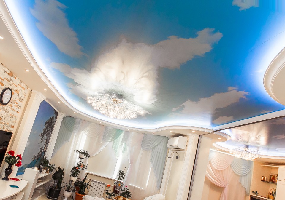 Заказать потолок с фотопечатью в г. Коммунистический